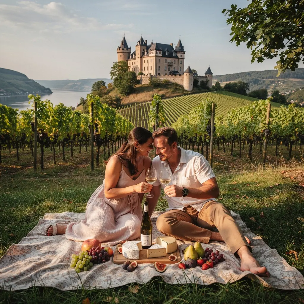 Die Reichsburg Cochem thront majestätisch über der Mosel.